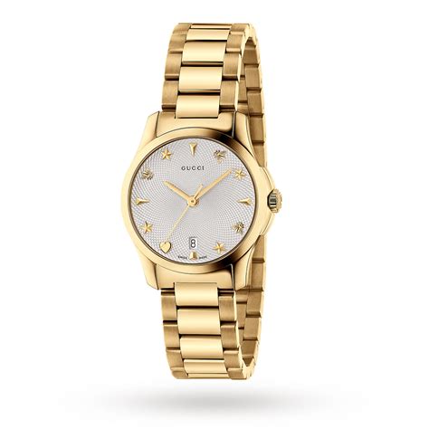 gucci g-timeless gold pvd ladies watch|gucci 38mm gold timeless watch.